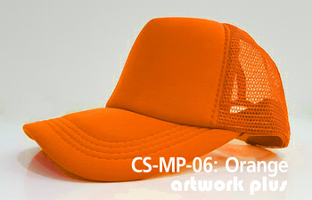 CAP SIMPLE- CS-MP-06, Orange, หมวกตาข่าย, หมวกแก๊ปตาข่าย, หมวกแก๊ปสำเร็จรูป, หมวกแก๊ปพร้อมส่ง, หมวกแก๊ปราคาถูก, หมวกตาข่ายสีส้ม